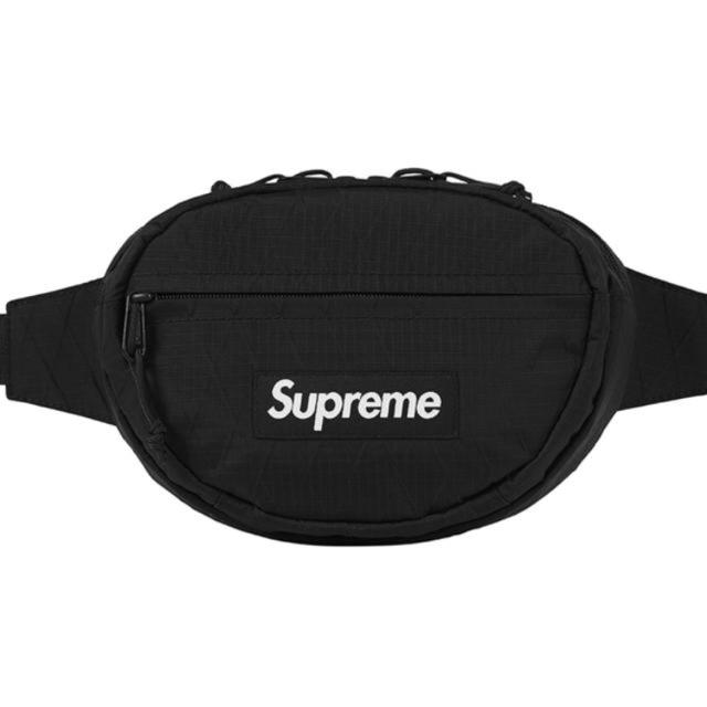 Supreme waist bag black 2018FW 新品