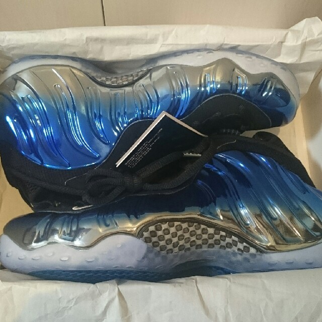 JP26 Nike air foamposite blue mirror