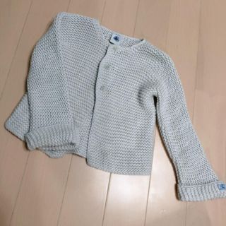 プチバトー(PETIT BATEAU)の18m プチバトー コットンカーディガン(カーディガン/ボレロ)