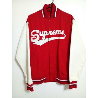 シュプリーム(Supreme)のぽん様 専用 本物 Supreme スタジャン シュプリームカラー 赤白 M(スタジャン)