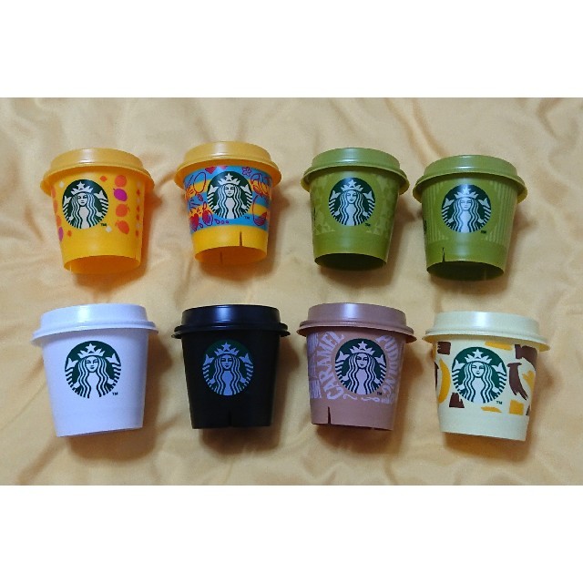 Starbucks Coffee(スターバックスコーヒー)の【スタバ】プリンカップ8個セット インテリア/住まい/日用品のキッチン/食器(容器)の商品写真