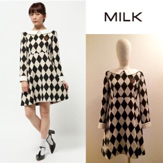 ミルク(MILK)の【MILK】♡ワンダーパターンワンピース+.＊(ひざ丈ワンピース)