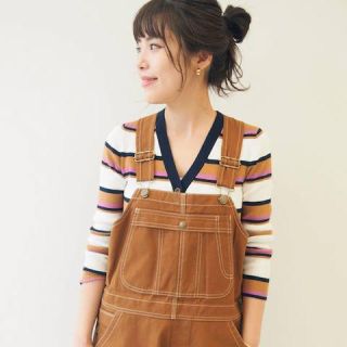 スピックアンドスパン(Spick & Span)のGIZA COTTON リブVカーディガン(カーディガン)