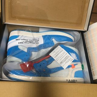 ナイキ(NIKE)のNIKE AIR JORDAN 1 × off-white 26cm(スニーカー)