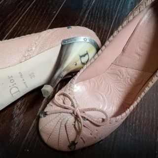 クリスチャンディオール(Christian Dior)の⭐値下げ❕美品✨ディオール　リボンパンプス　size35　送料無料(ハイヒール/パンプス)