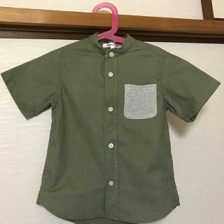 グローバルワーク(GLOBAL WORK)のキッズ◆カーキ◆ワークシャツ◆(Tシャツ/カットソー)