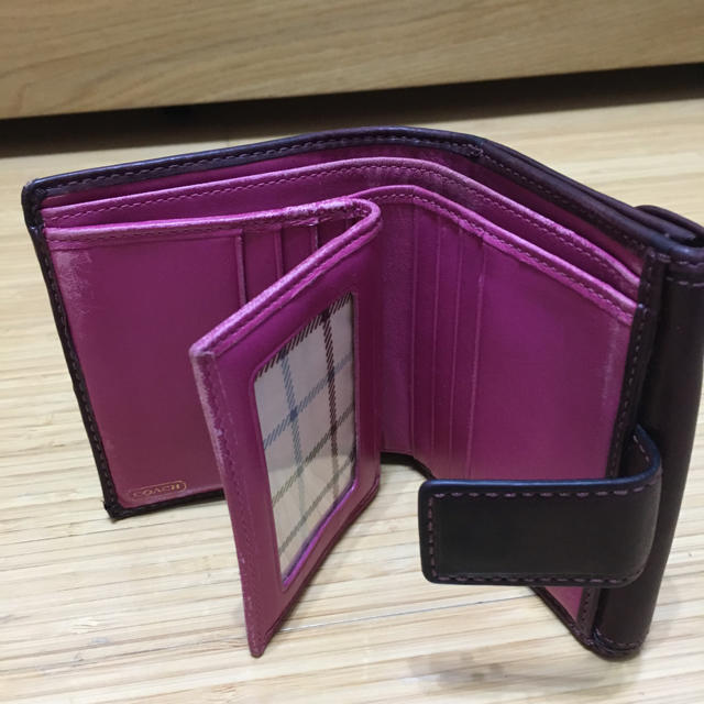 COACH(コーチ)のCOACH 二つ折り財布 ピンク レディースのファッション小物(財布)の商品写真