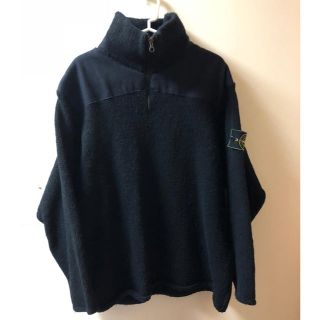 ストーンアイランド(STONE ISLAND)のStone island half zip sweater black(ニット/セーター)