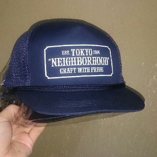 ネイバーフッド(NEIGHBORHOOD)のネイバーフッド メッシュキャップ ネイビー 新品同様(キャップ)