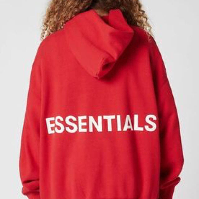 FEAR OF GOD(フィアオブゴッド)のFog Essentials パーカー サイズ XS レッド メンズのトップス(パーカー)の商品写真