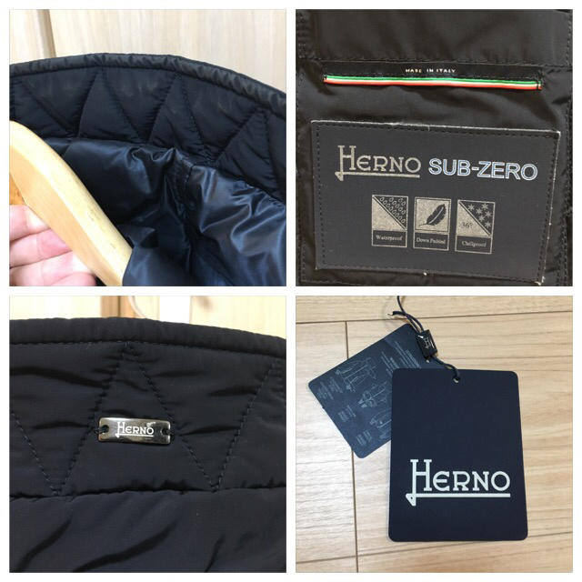 HERNO(ヘルノ)の最終値下げ！ HERNO ヘルノ ダウンコート ダウンジャケット 44 ネイビー メンズのジャケット/アウター(ダウンジャケット)の商品写真