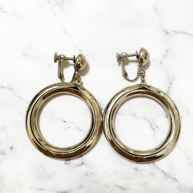 Lochie(ロキエ)のVintage ＊ silver chunky hoop earring レディースのアクセサリー(イヤリング)の商品写真