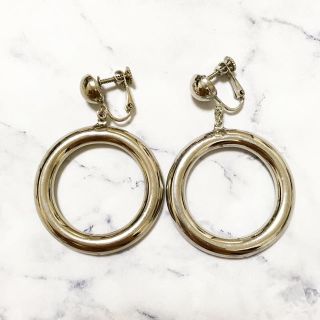 ロキエ(Lochie)のVintage ＊ silver chunky hoop earring(イヤリング)