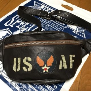 値下げ!トイズマッコイ・ウエストバッグ・デュアルブレード・ホースハイド人気旧品番