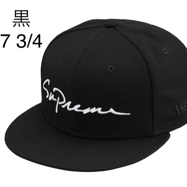 【最安値】supreme new era cap black Lサイズ