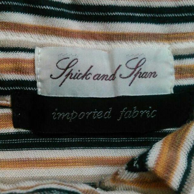 Spick & Span(スピックアンドスパン)のインポート生地製ポロシャツ風ボーダーワンピース レディースのワンピース(ひざ丈ワンピース)の商品写真