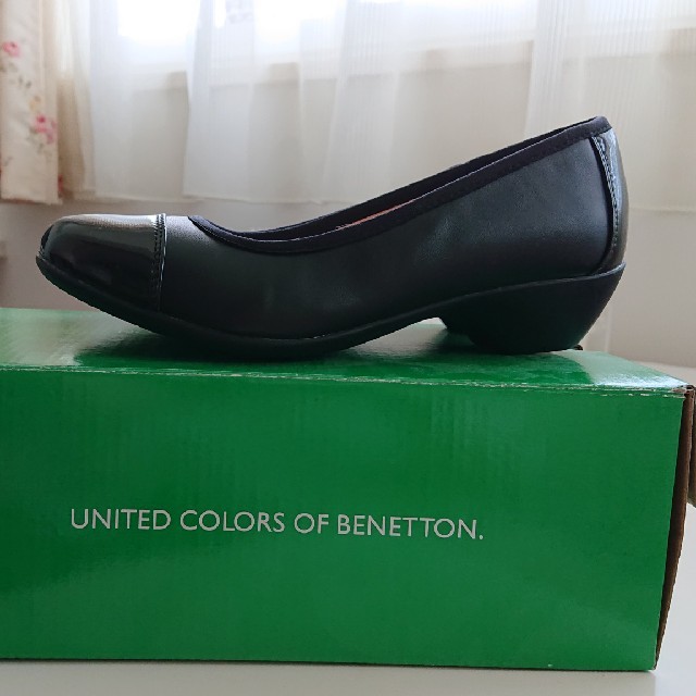 BENETTON(ベネトン)のベネトン パンプス 黒 22.5 新品 レディースの靴/シューズ(ハイヒール/パンプス)の商品写真