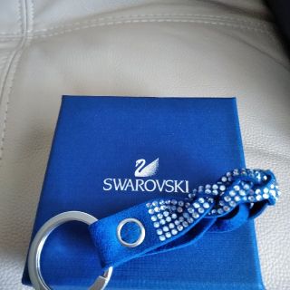 スワロフスキー(SWAROVSKI)の美品スワロフスキーキーリング(キーホルダー)