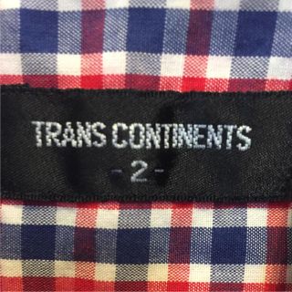 トランスコンチネンツ(TRANS CONTINENTS)のチェックシャツ（TRANS CONTINENTS）【送料無料】(Tシャツ/カットソー(半袖/袖なし))