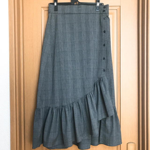 ZARA(ザラ)のZARA マーメイド フレアチェックスカート レディースのスカート(ロングスカート)の商品写真