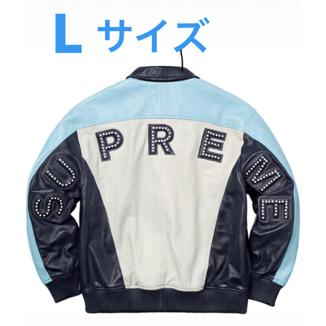 Supreme - 【本日発送可能】studded arc logo leather jacket