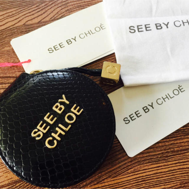 SEE BY CHLOE(シーバイクロエ)の新品未使用♡see by chloe♡シーバイクロエ コインケース、財布、黒 レディースのファッション小物(財布)の商品写真