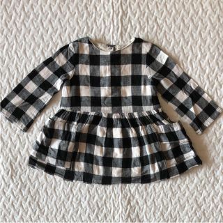 ザラキッズ(ZARA KIDS)のZara baby☆ チェック柄ワンピース(ワンピース)