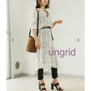 アングリッド(Ungrid)のungrid 花柄ワンピース(ひざ丈ワンピース)