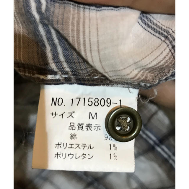 TETE HOMME(テットオム)のTetehomme テットオム半袖シャツ 11SS  シワ加工 チェックシャツ メンズのトップス(シャツ)の商品写真