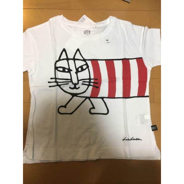 Lisa Larson(リサラーソン)のユニクロ リサラーソン Tシャツ　110　男女兼用　赤 キッズ/ベビー/マタニティのキッズ服女の子用(90cm~)(Tシャツ/カットソー)の商品写真