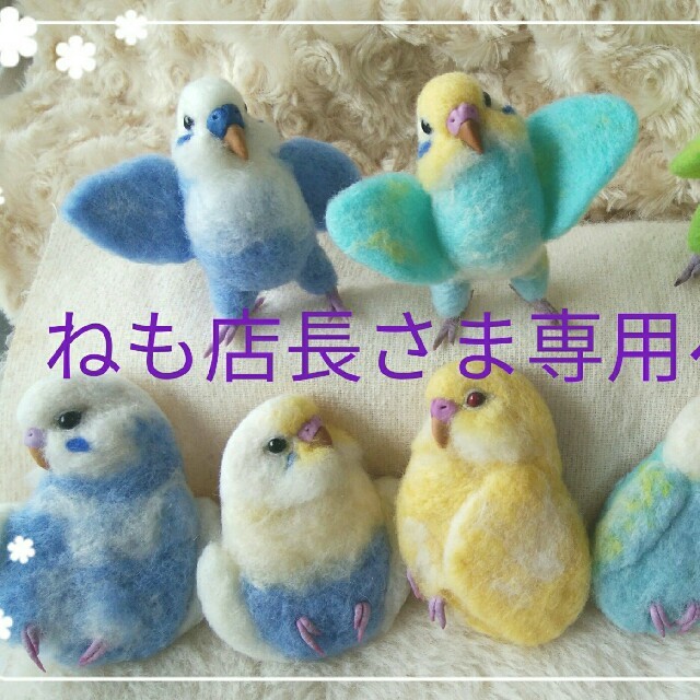 ✴ねも店長さま専用ページ✴リアルセキセイインコ　ブローチ　白 ハンドメイドのアクセサリー(コサージュ/ブローチ)の商品写真