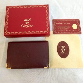 Cartier - 【カルティエ Cartier】カードケース マストライン ケース付 ...