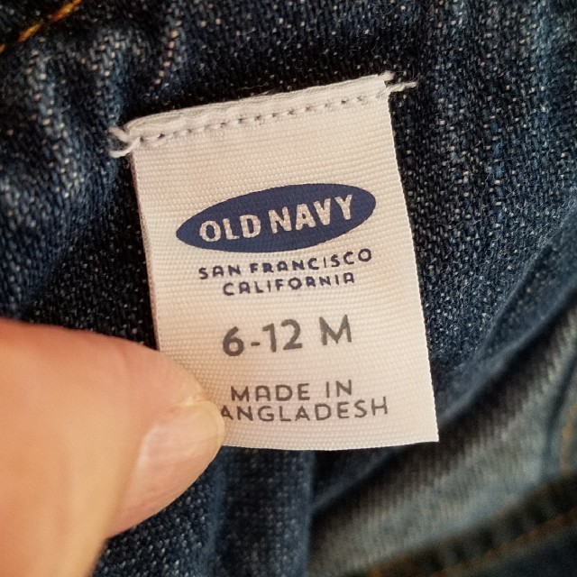 Old Navy(オールドネイビー)のOLD NAVY デニムオーバーオール　サロペット キッズ/ベビー/マタニティのベビー服(~85cm)(パンツ)の商品写真