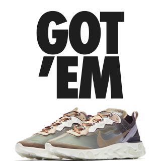 ナイキ(NIKE)のUNDERCOVER NIKE REACT ELEMENT 87 最安値 27(スニーカー)