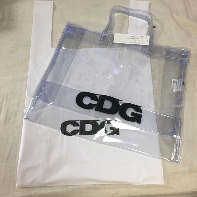 新品 CDG SS18 クリアトートバッグ♡ - トートバッグ