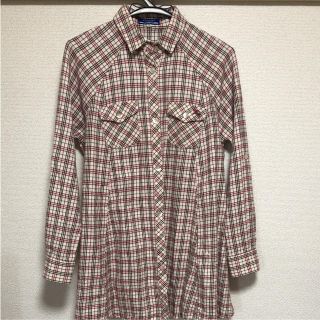 バーバリーブルーレーベル(BURBERRY BLUE LABEL)の美品 バーバリーブルーレーベル ネルシャツ(カットソー(長袖/七分))