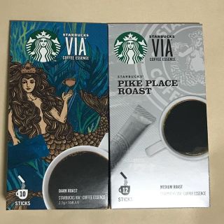 スターバックスコーヒー(Starbucks Coffee)のスターバックスVIA アニバーサリーブレンド＆パイクプレイスロースト(コーヒー)