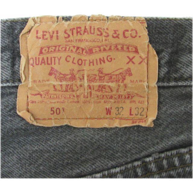 リーバイス Levi's 501 ブラック W32 米国製 BO02F-097 2