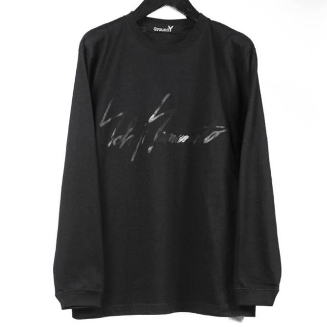Yohji Yamamoto(ヨウジヤマモト)のGroundY 逆さYYロングスリーブblack メンズのトップス(Tシャツ/カットソー(七分/長袖))の商品写真