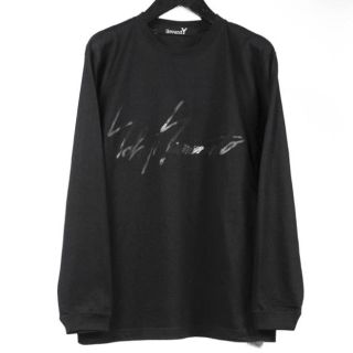 ヨウジヤマモト(Yohji Yamamoto)のGroundY 逆さYYロングスリーブblack(Tシャツ/カットソー(七分/長袖))