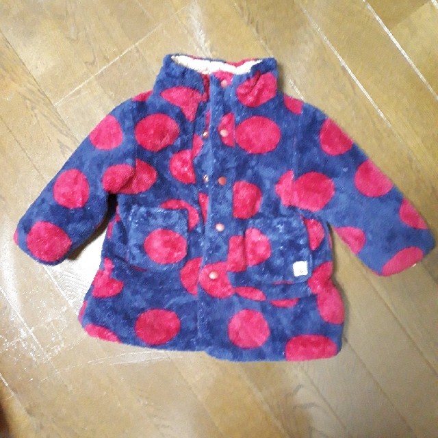 hakka baby(ハッカベビー)のコート　リバーシブル キッズ/ベビー/マタニティのベビー服(~85cm)(ジャケット/コート)の商品写真