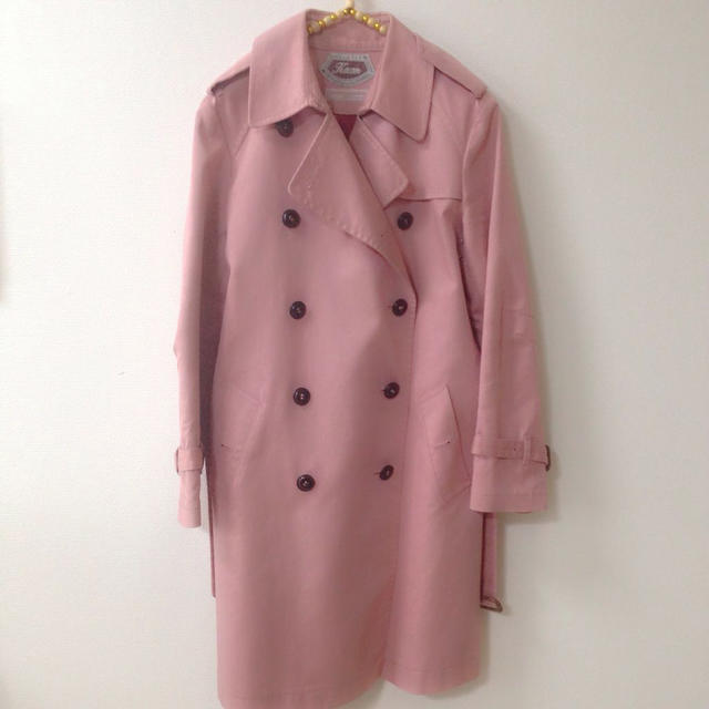 UNITED ARROWS(ユナイテッドアローズ)のKaon♡ピンクトレンチコート レディースのジャケット/アウター(トレンチコート)の商品写真