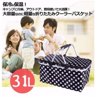 オシャレ★お出かけ★ピクニックバスケット★コンパクト クーラーボックス(弁当用品)