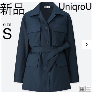 ユニクロ(UNIQLO)のユニクロ サファリジャケット ミリタリージャケット コート イネス ルメール S(ミリタリージャケット)