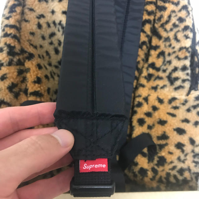 シュプリーム supreme  Leopard Fleece Backpack 3