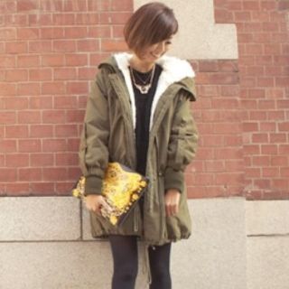 ザラ(ZARA)のmachatt♡ミリタリー　モッズコート　美品(モッズコート)