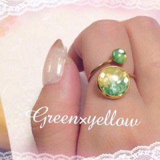 Green×yellow リング 指輪(リング(指輪))