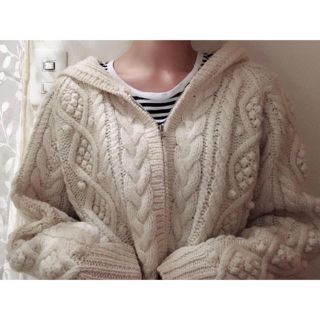 ロキエ(Lochie)のvintage*フィッシャーマンニット(カーディガン)