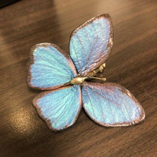 gondoa - トルクアータ gondoa 蝶 バタフライ ピアス レザー シルバー