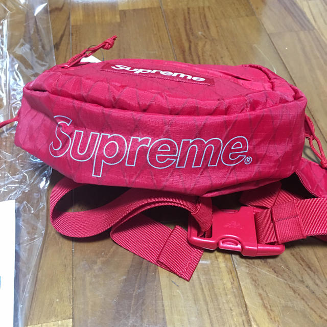 supreme  waist bag red